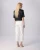Phaenna Shoulder Pleat Tee_ Black