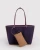 Large Nylon Reversible Tote_ Wild Plum