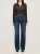 Karmine Refined Wide Leg High Rise 33" Jeans_ Dark Sea