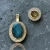 Gold Labradorite Stud & Removable Drop Forte Earring