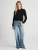 Mabel Puff-sleeve Crewneck_ Black