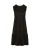 Ruched Knit Dress_ Black