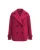Double Cloth Peacoat_ Cerise