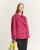 Double Cloth Peacoat_ Cerise