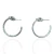 Noa Knot Hoops_ Vintage Silver