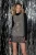 Pyramid Shift Dress_ Graphite