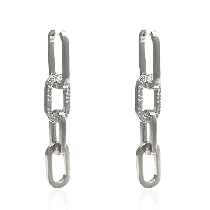 Rico Earring_ Silver Pave