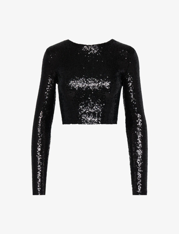 Sequin Long Sleeve Top