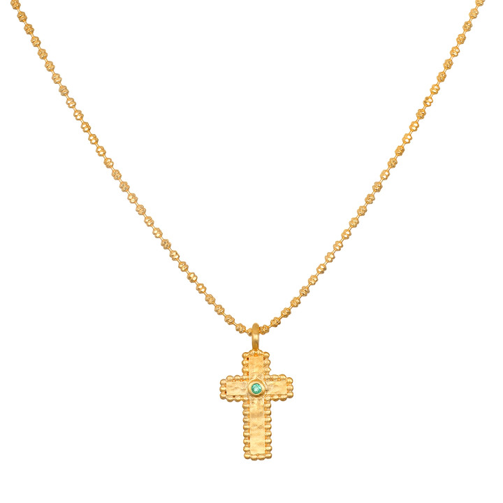 Centered in Faith Cross Gold Necklace