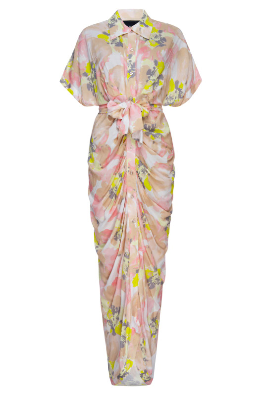 Miko Dress_ Pale Warhol Floral