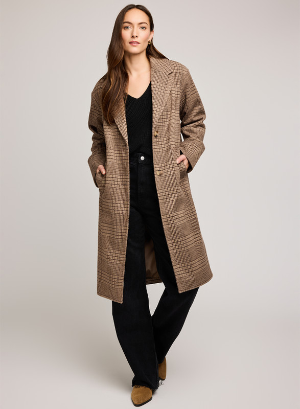 Rosamund Coat_ Chocolate Glencheck