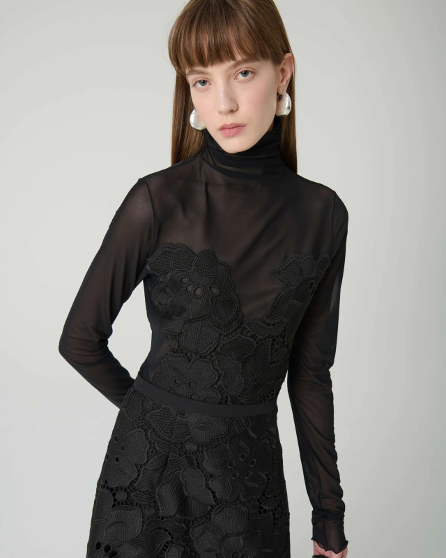 Macrame Lace Tulle Top Macrame Lace Tulle Top