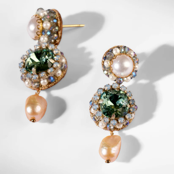 Mukta Earrings_ Green