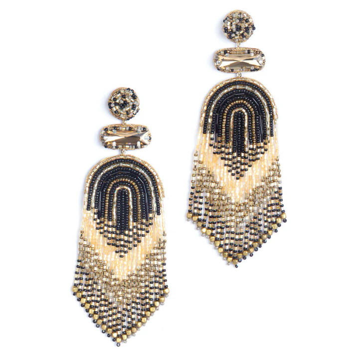 Ishani Earrings_ Black Multi