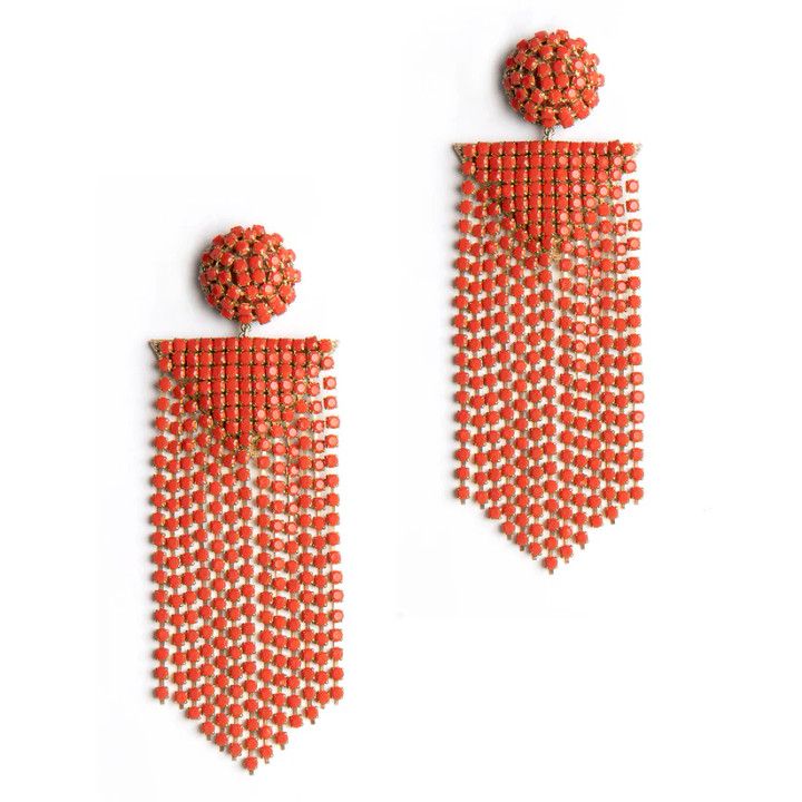 Fanning Earrings_ Coral