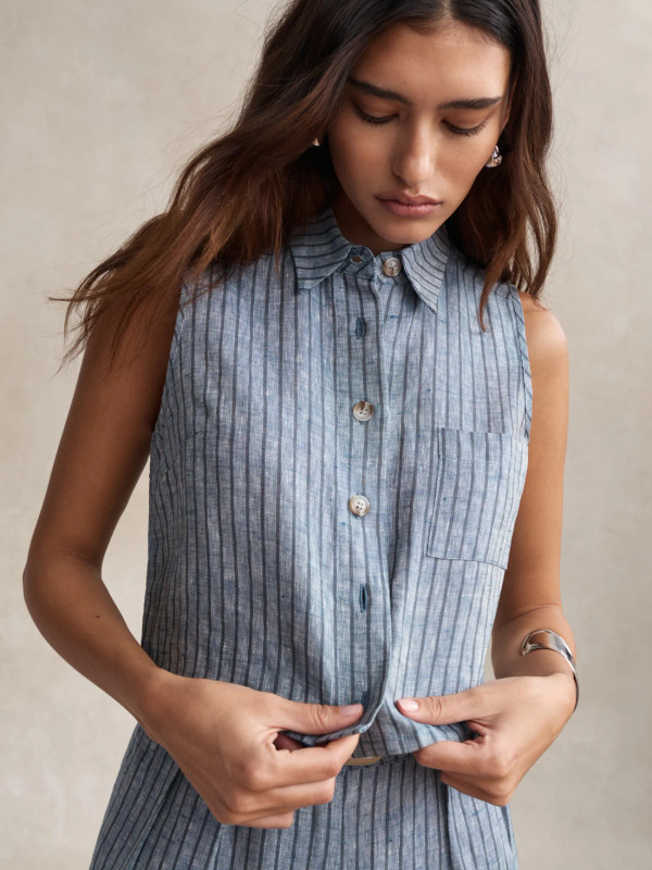 Katja Top_ Navy Stripe