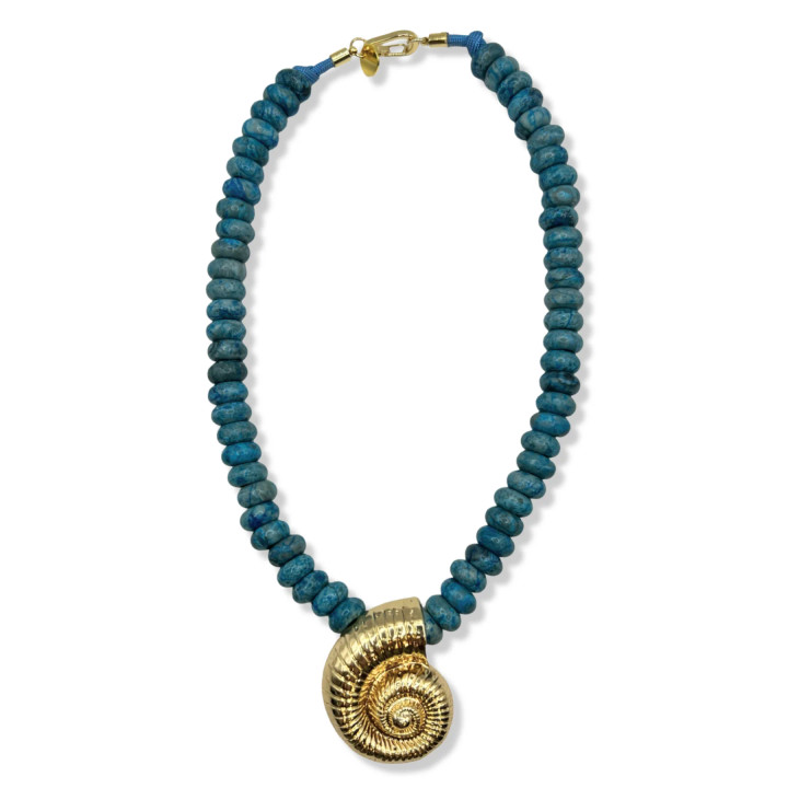 Nautilus Necklace_ Blue