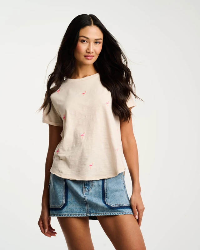 What the Flock Tee_ Crystal Sand