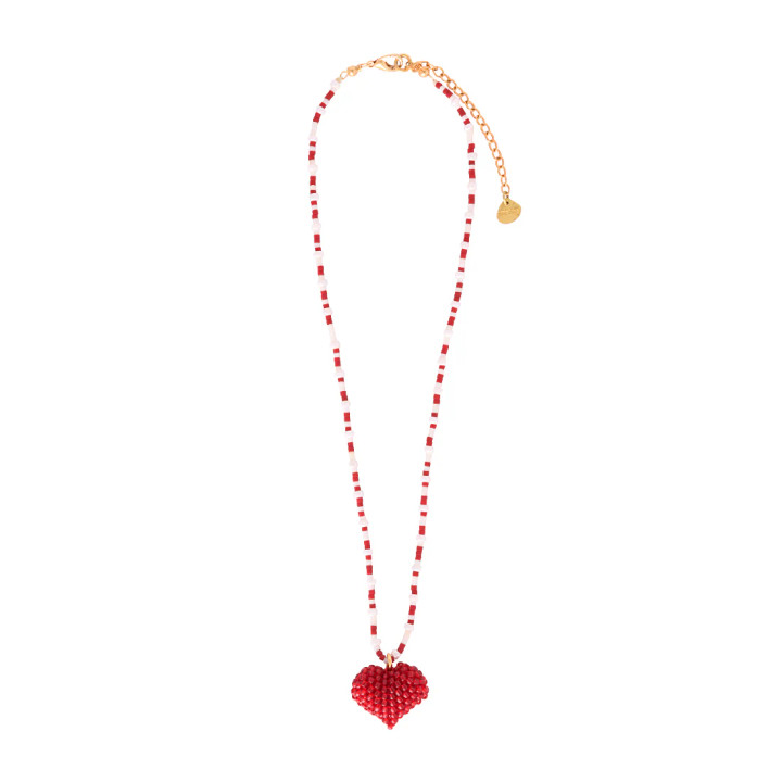 Chunky Love Necklace_ Red