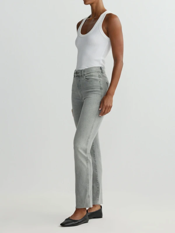 Halle Straight High Rise Instasculpt 29" Jeans_ Light Smoke