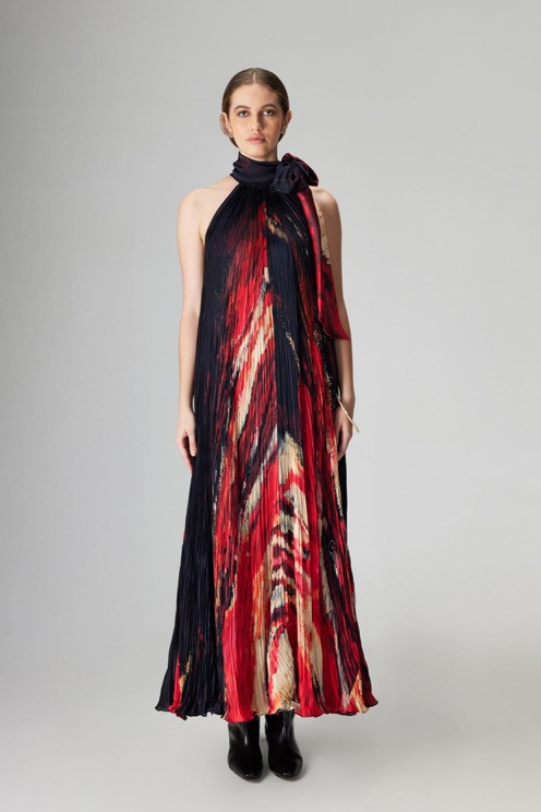 Landon Dress_ Red/Black