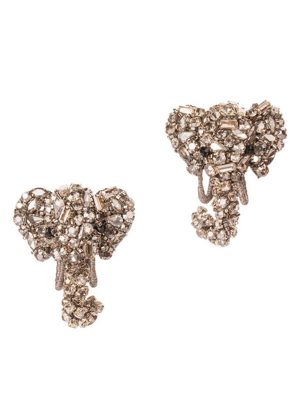 Mini Elephant On Ice Earring