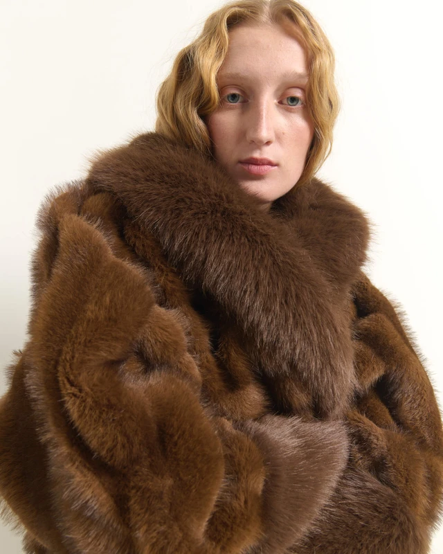 Cropped Faux Fur Jacket