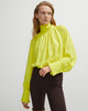 Fluid Silk Blouse_ Lime