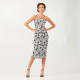 Cecilia Dress_ Black/White