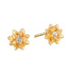 Soul Renewal Gold Lotus Earrings