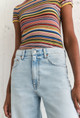 Selene Tee_ Multi Stripe