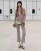 Eudora Cropped Bootcut Sequined Pant_  Koffee Bean