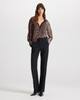 Daphne HighWaisted Side-Slit Pant_ Black