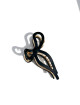 Ballet Bow Acetate Claw Clip_ Black