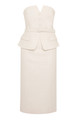 Melia Tweed Bustier Strapless Dress 