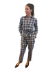Europa Plaid Flanel Crystal Shirt 