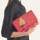 Red Guacamaya Clutch