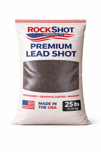 Rock Shot Products Premium Lead Shot – 25 lb / Choose Your Shot Size – Built for Reloading