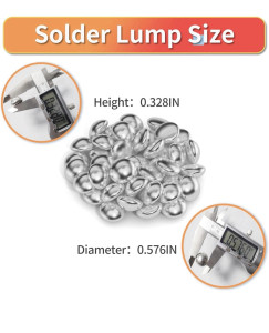 Rock Shot Products 99.99% Pure Tin Solder Lump – 8 oz – Lead-Free – Fast Melting Tin Lump