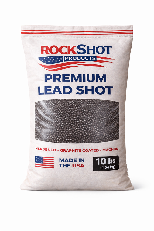 10 lb Premium Lead Shot – Choose Your Shot Size – Rock Shot Products