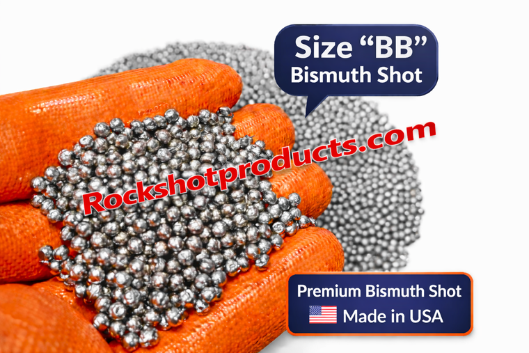 Premium Bismuth Shot Size BB – 2 lb – shotgun reloading shot – Rock Shot Products