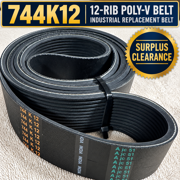PIX-x'ceed 744K12 Poly-V 12-rib industrial belt – surplus clearance
