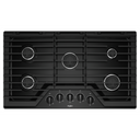 Whirlpool® 36-inch Gas Cooktop with EZ-2-Lift™ Hinged Cast-Iron Grates WCG55US6HB