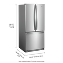 Whirlpool® 30-inch Wide French Door Refrigerator - 20 cu. ft. WRF560SFHZ