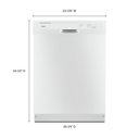 Whirlpool® Heavy-Duty Dishwasher with 1-Hour Wash Cycle WDF331PAHW