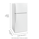 Whirlpool® 30-inch Wide Top Freezer Refrigerator - 19 cu. ft. WRT549SZDW