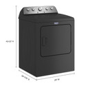 Maytag® Top Load Gas Dryer with Steam-Enhanced Cycles - 7.0 cu. ft. MGD5430PBK