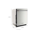 Kitchenaid® 44 dBA Dishwasher with 360° Max Jets™ Third Rack and LED Interior Lighting KDTM704KPS