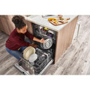 Kitchenaid® 44 dBA Dishwasher with 360° Max Jets™ Third Rack and LED Interior Lighting KDTM704KPS