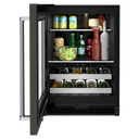 Kitchenaid® 24 Beverage Center with Glass Door and Metal-Front Racks and PrintShield™ Finish KUBL314KBS